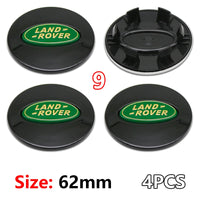 Cache-Moyeux Land Rover 62 mm Lot de 4 Emblèmes de Jante 3D ABS Chromé pour Evoque Defender Discovery 4 Range Rover Sport