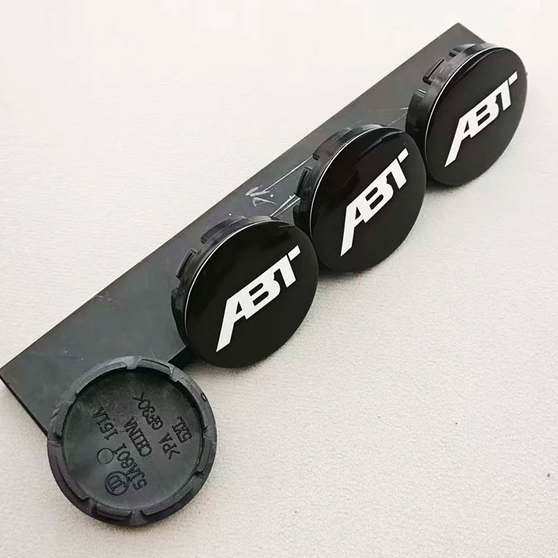 Cache-Moyeux Audi ABT A3 A4 Q5 RS 56mm — vue de trois quarts