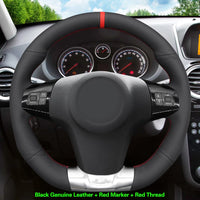 Housse de Volant à Coudre Opel Corsa OPC VXR Vauxhall Corsa VXR 2006-2015 Cuir ou Simili Cuir Noir