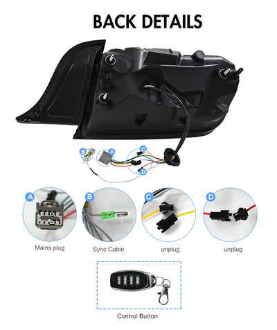 Feux Arrière Digitaux Ford Mustang 2015-2023 Multi-Modes