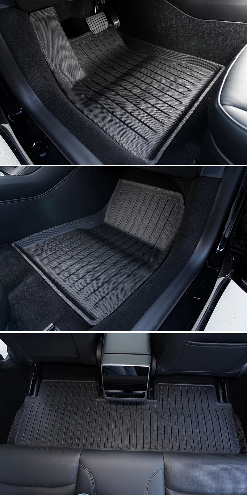 Tapis de Sol et de Malle Tesla Model 3 Highland 2024-2026 TPE Étanches Antidérapants
