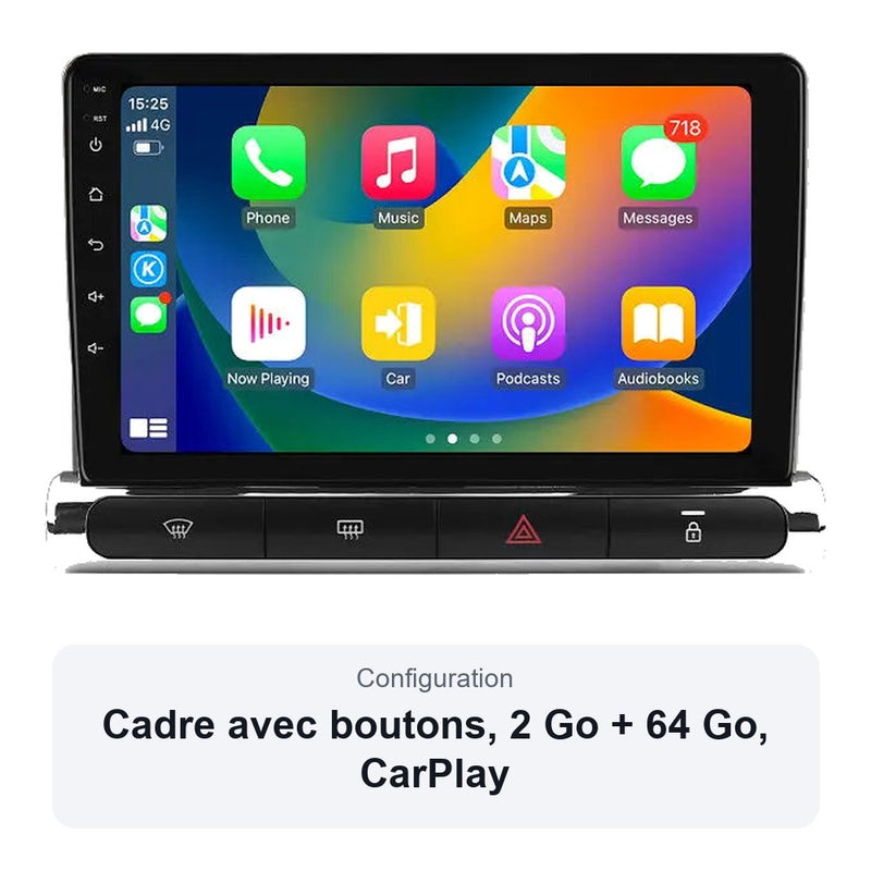 Autoradio CarPlay Citroën C3 C3 Aircross C4 Aircross 2017-2023