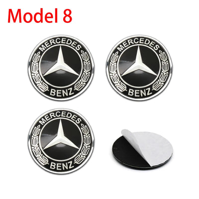 Autocollants Emblème de Moyeu Mercedes AMG 56mm 60mm 65mm