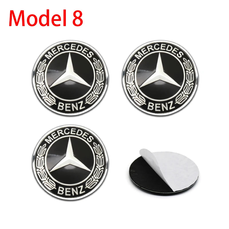 Autocollants Emblème de Moyeu Mercedes AMG 56mm 60mm 65mm — vue de face