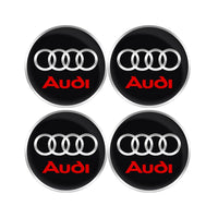 Cache-Moyeux Audi A3 A4 Q5 S line RS 60mm — détail de fixation