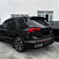 Diffuseur de Pare-Chocs Arrière Volkswagen Tiguan MK2.5 R-Line 2021-2023 Noir Brillant ou Aspect Carbone
