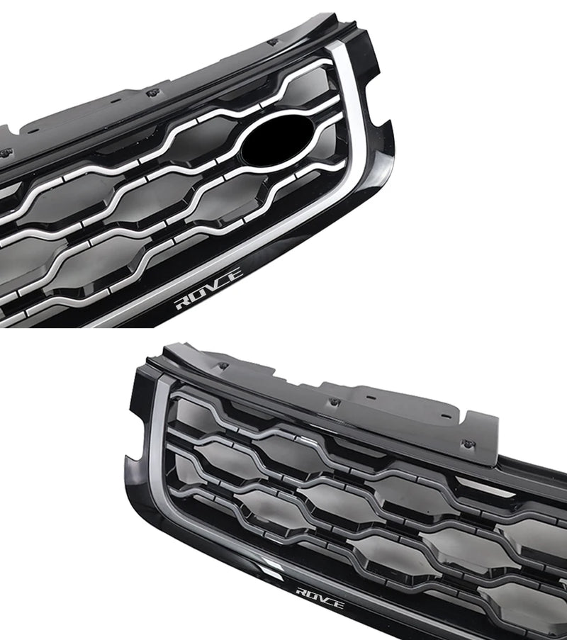 Calandre Range Rover Evoque L551 2020-2022 Nid d'Abeille Noir Argent ou Gris