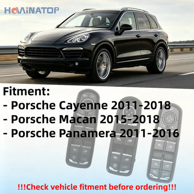 Bouton Lève-Vitre Porsche Cayenne Panamera Macan 2011-2018
