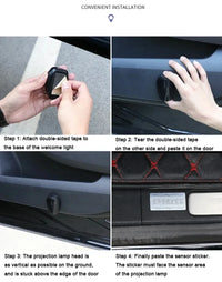 Projecteur Porte MG ZS, HS, MG3, MG5, ZR, GS, GT, EZS, Sans Fil Rechargeable USB, Lot de 2