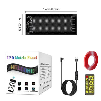 Panneau LED Programmable Bluetooth Voiture Flexible