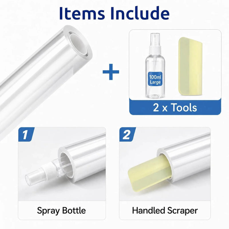 Film de Protection Peinture TPH 7,5 mil Rouleau avec Kit de Pose