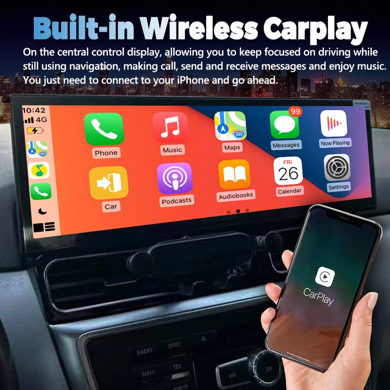 Autoradio Android Mercedes ML GL GLE GLS W166 X166 2012-2018 Écran 14,9 pouces CarPlay GPS