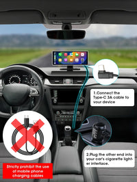 Dashcam 4K Écran CarPlay Sans Fil 11,26 ou 10,26 Pouces Double Caméra