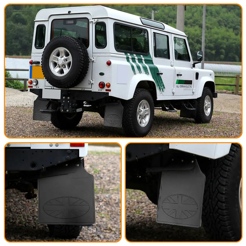 Garde-Boue Land Rover Defender Lot de 4 Bavettes Avant et Arrière