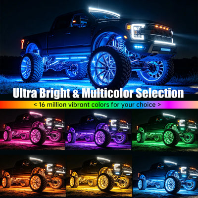 Éclairage d'Ambiance LED RGB Bluetooth Sous-Caisse
