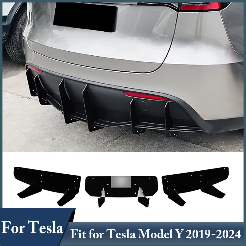 Diffuseur Lèvre Pare-Chocs Arrière Tesla Model Y 2019-2024