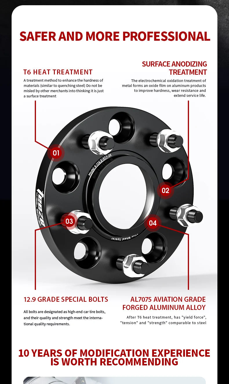 Spurverbreiterung 5x108 TEEZE Ford Focus C-MAX Jaguar 15 bis 30 mm