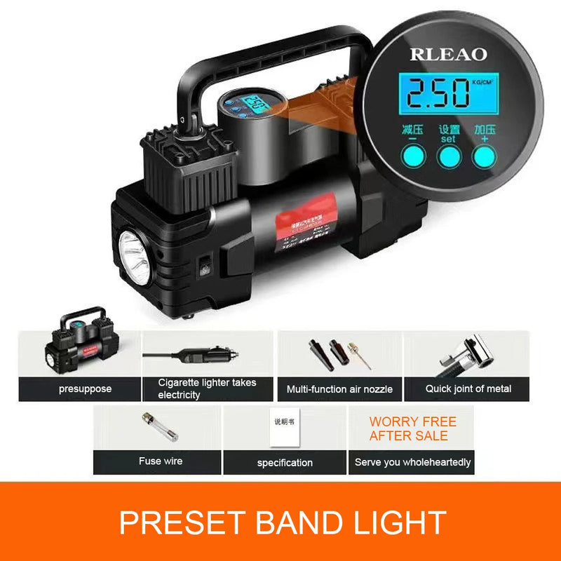 Gonfleur de Pneu 12V 150 PSI Double Cylindre