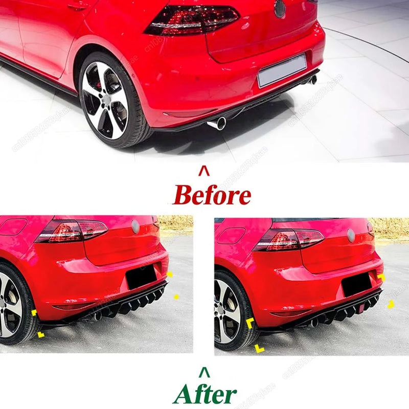 Diffuseur Arrière LED VW Golf 7 MK7 GTI GTD 2013-2017