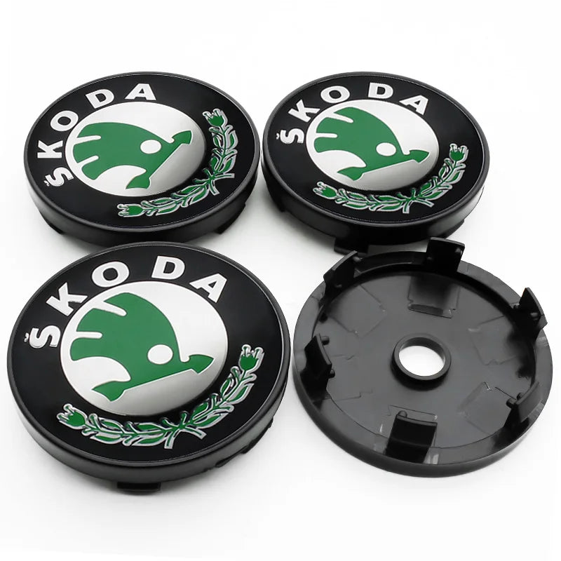 Cache-Moyeux Skoda Octavia Fabia Kodiaq 56mm 60mm — détail du support