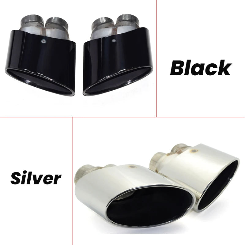 Embouts d'Échappement Audi S3 S4 S5 S6 RS3 RS4 RS5 RS6 Double Entrée