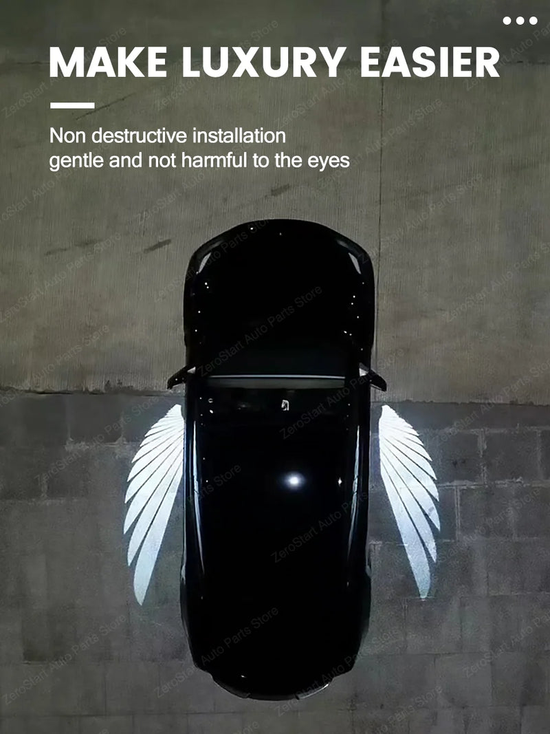 Projecteur Porte Tesla Model Y, Model 3 Highland, Ailes d'Ange, Lumière de Bienvenue