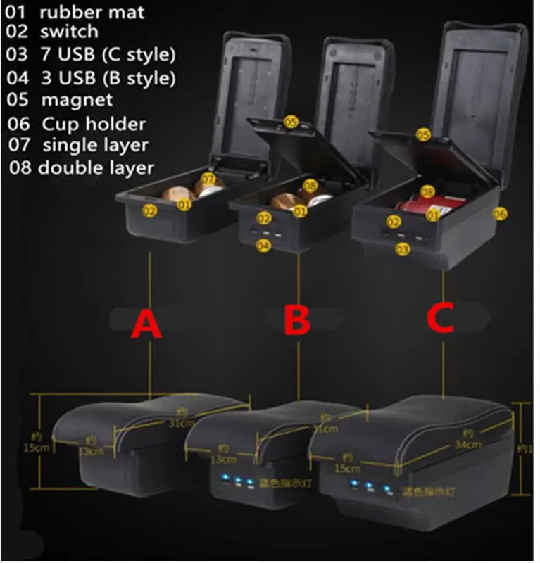 Accoudoir Central Renault Clio 5 2019-2025 Rangement USB