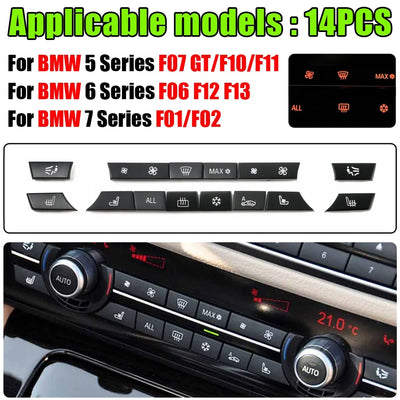 Boutons de Climatisation de Remplacement BMW F07 F10 F11 F01