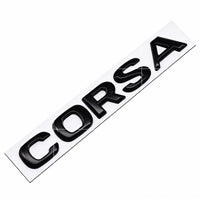 Logo Opel et Corsa Lettres 3D en Métal Emblème Autocollant pour Coffre Arrière Noir ou Argent