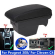 Accoudoir Peugeot 308 T7 SW 2008-2012 Citroën C4 2011 Cuir avec Rangement et Prise USB
