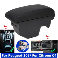 Accoudoir Peugeot 308 T7 SW 2008-2012 Citroën C4 2011 Cuir avec Rangement et Prise USB