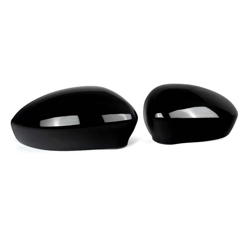 Coques de Rétroviseurs Fiat 500 2007-2023 Noir Brillant Paire Gauche et Droite en ABS