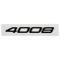 Logo Peugeot 2008, 3008, 4008 et 5008 en ABS 3D, Emblème Chiffres de Coffre 2023-2025, Noir Brillant, Gris Foncé ou Chrome