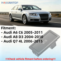 Bouton d'Ouverture de Coffre Volkswagen Passat B7 Audi A6 3D0959831D — gros plan