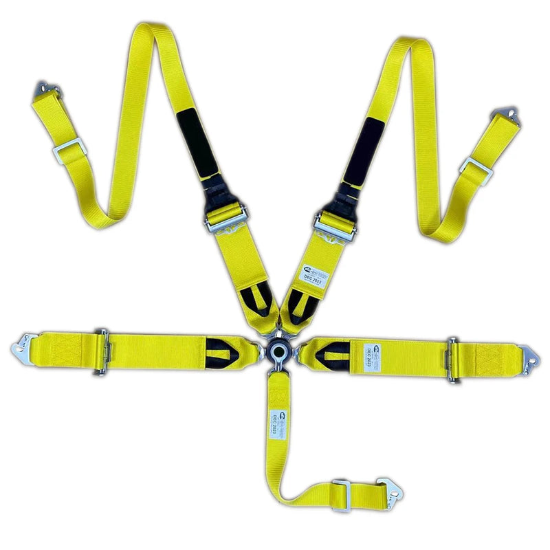 Harnais de Sécurité 6 Points Sangle 3 Pouces Boucle Rotative