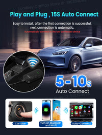 Boîtier CarPlay CarlinKit CP2A Pro Sans Fil Android Auto Wi-Fi 5 GHz