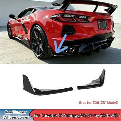 Diffuseur Arrière Chevrolet Corvette C8 Stingray Z51 2020-2025