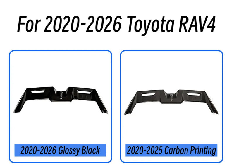 Hinterer Dachspoiler Toyota RAV4 2020-2026 in ABS glänzend schwarz, weiß oder Carbon-Optik