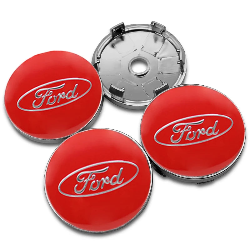 Cache-Moyeux Ford Focus Mondeo Ranger Ecosport 54mm 56mm 60mm — vue de trois quarts