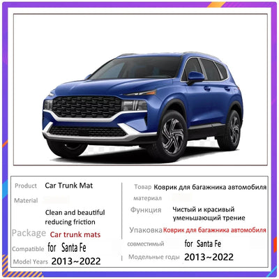 Tapis de Coffre Hyundai Santa Fe 2013-2022 7 Places