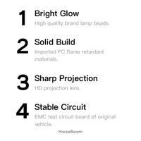 Projecteur Porte Tesla Model 3 2023-2027, Model Y 2025-2027, Lumière de Bienvenue 4K, 2 ou 4 Pièces