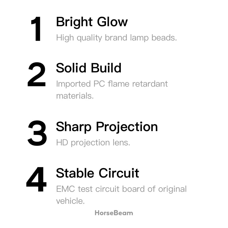 Projecteur Porte Tesla Model 3 2023-2027, Model Y 2025-2027, Lumière de Bienvenue 4K, 2 ou 4 Pièces