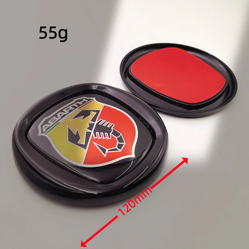 Emblème Fiat 500 Abarth Logo 85 95 100 120 mm pour l'Avant et le Coffre Arrière Autocollant