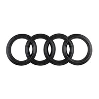 Emblème de Calandre Audi Quatre Anneaux Noir et Argent