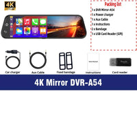 Dashcam A54 10 Pouces 4K CarPlay Sans Fil