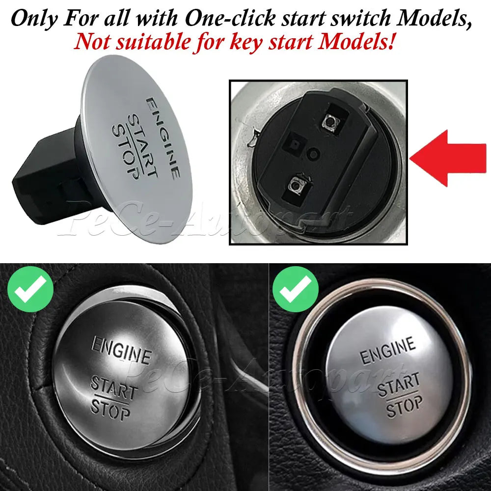 Bouton de Démarrage Sans Clé Mercedes W205 W212 W221