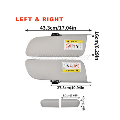 Pare-Soleil Intérieur Citroën C3 II Zenith Gauche et Droite