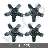 Cache-Moyeux Peugeot 5 Branches 3D, Noir, pour 3008, 4008, 5008, Références 98366785XK et YL022040XK