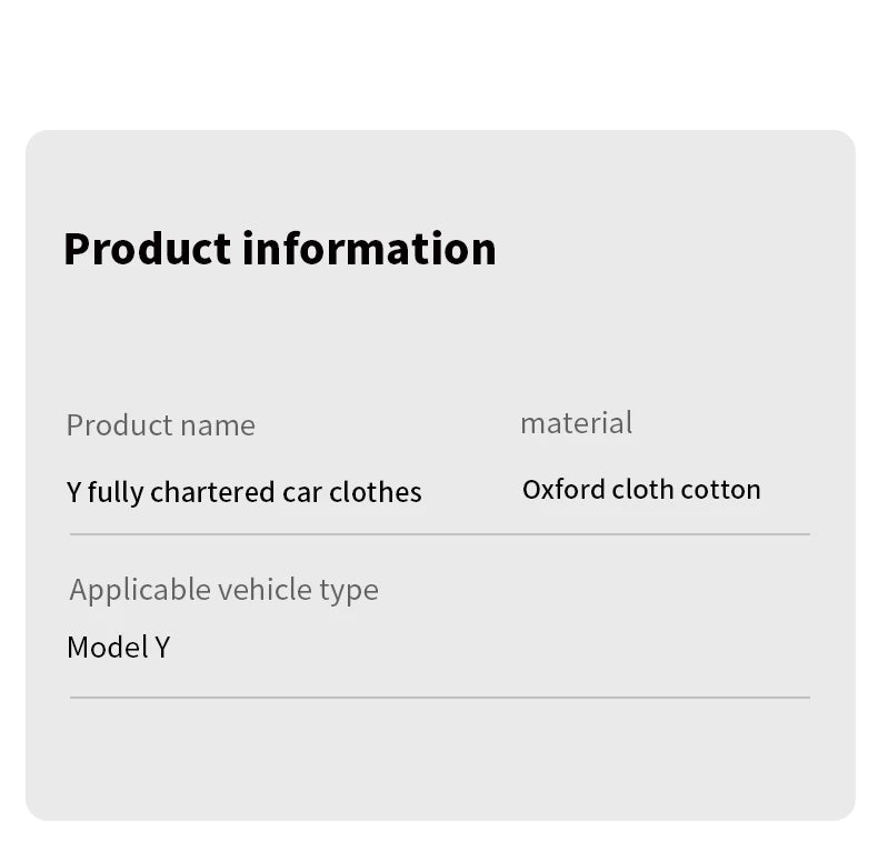 Housse de Protection Voiture Tesla Model 3 et Model Y Oxford Imperméable