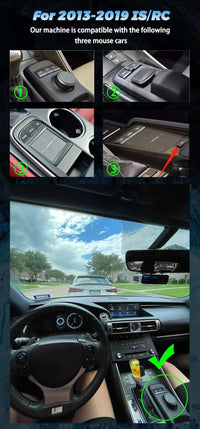 Autoradio Android 14 Lexus IS RC 200 250 300 350 200t 300h 2013-2019 Écran 10,25 Pouces CarPlay